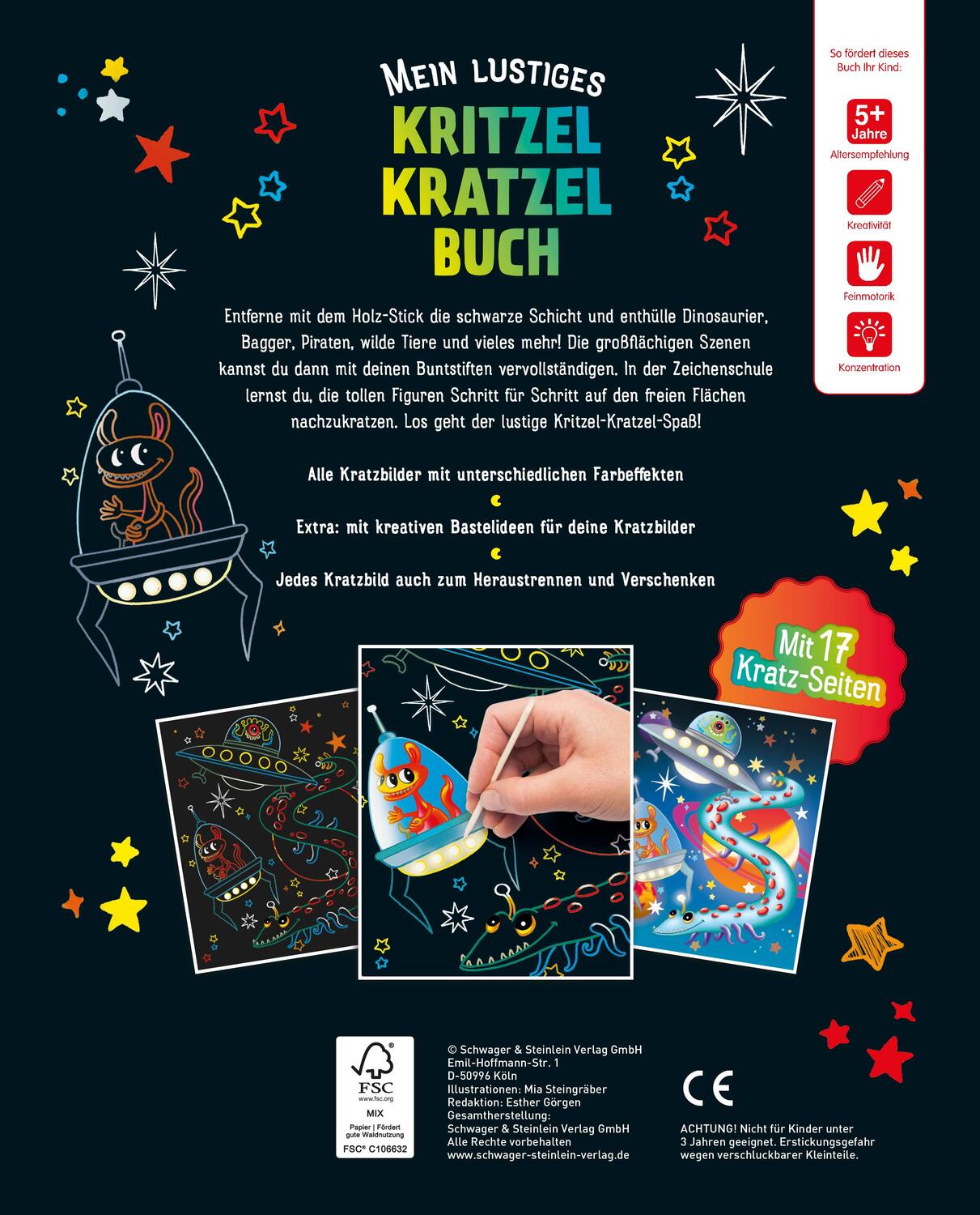 Rückseite: 9783849919160 | Mein lustiges Kritzel-Kratzel-Buch | Taschenbuch | 38 S. | Deutsch