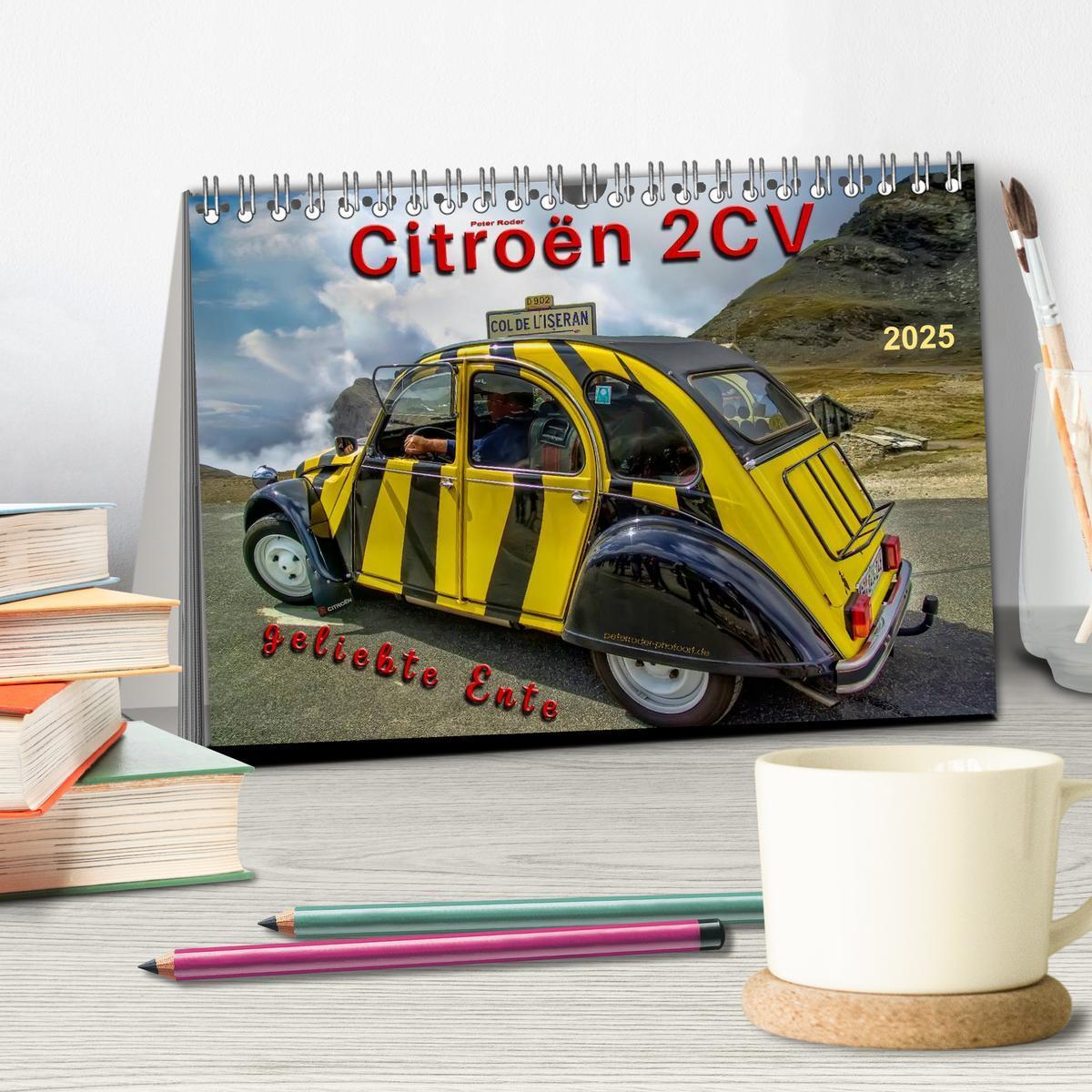 Bild: 9783435470013 | Citroën 2CV - geliebte Ente (Tischkalender 2025 DIN A5 quer),...