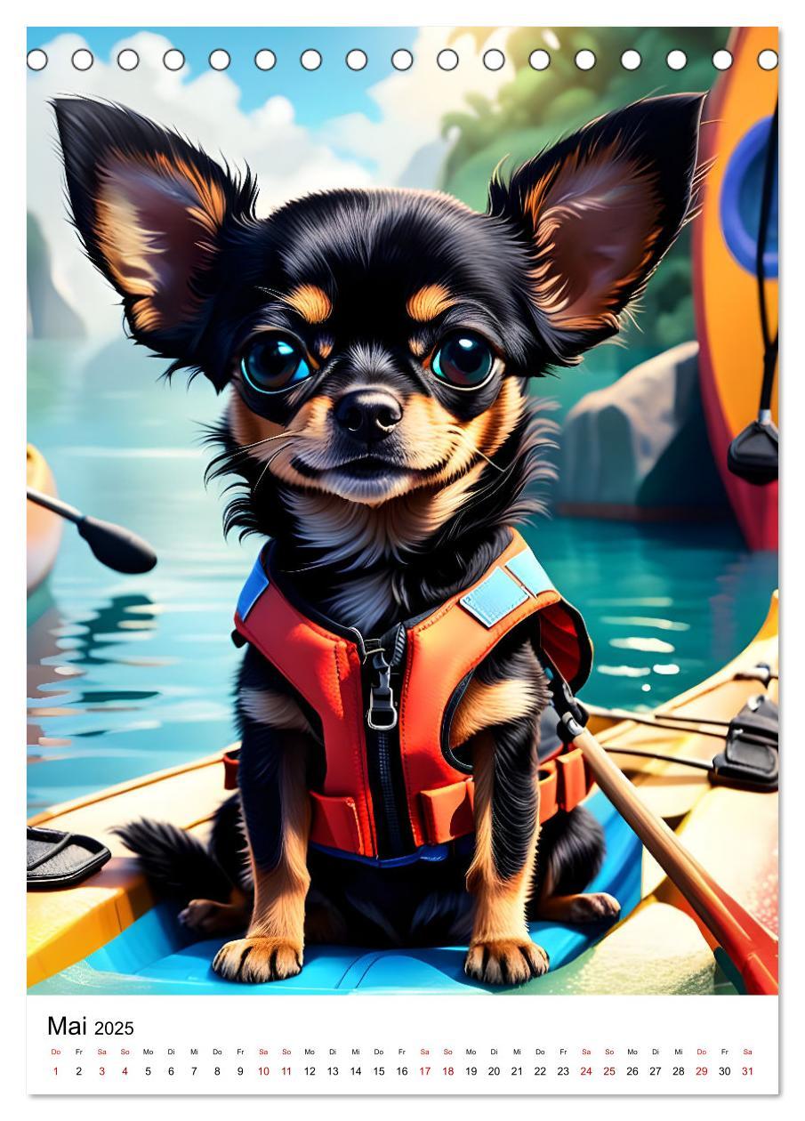 Bild: 9783457141762 | Chihuahua Outdoor Abenteuer (Tischkalender 2025 DIN A5 hoch),...