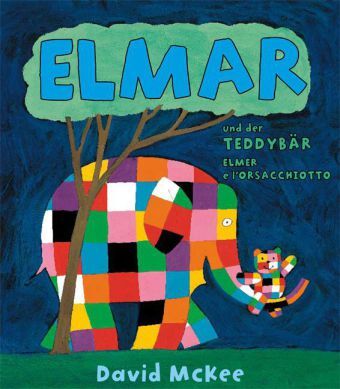 Cover: 9783861214748 | Elmar und der Teddybär, Deutsch-Italienisch. Elmer e l' orsacchiotto