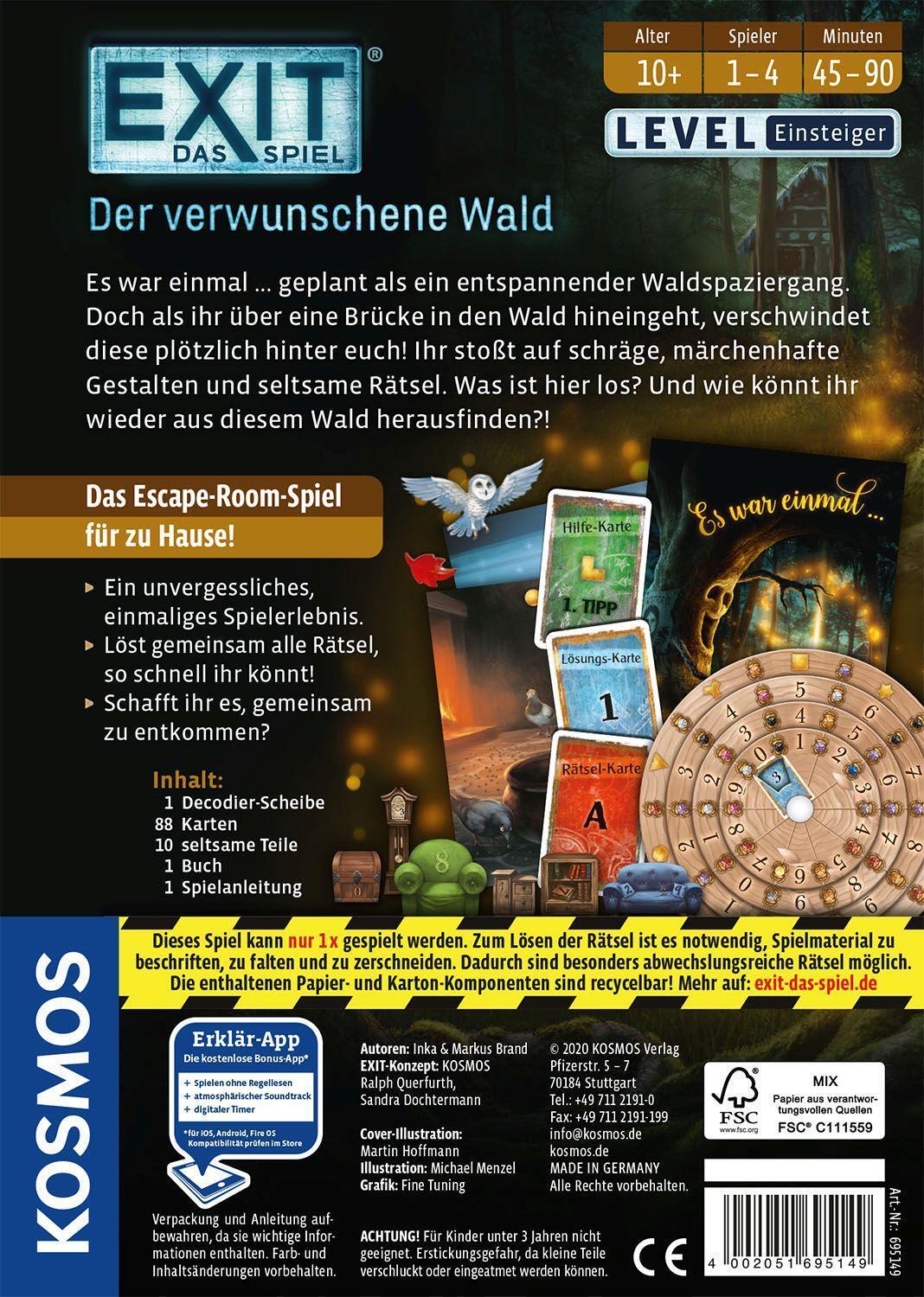 Bild: 4002051695149 | EXIT® - Das Spiel: Der verwunschene Wald | Spiel | Deutsch | 2020