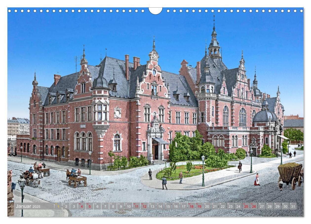 Bild: 9783383810473 | Leipzig zur Kaiserzeit in Farbe (Wandkalender 2025 DIN A3 quer),...