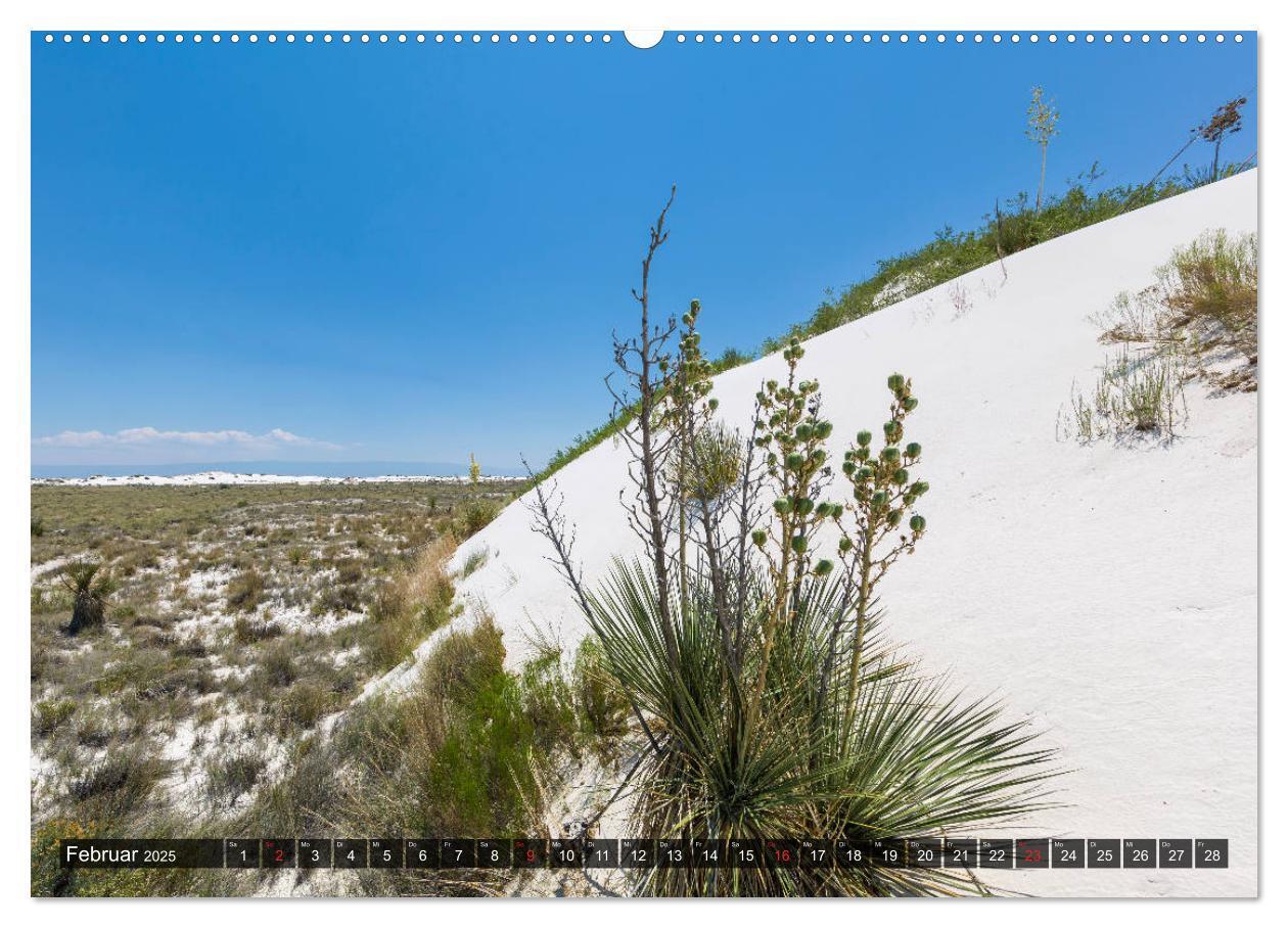 Bild: 9783435209835 | WHITE SANDS Die weiße Wüste in New Mexico (Wandkalender 2025 DIN A2...