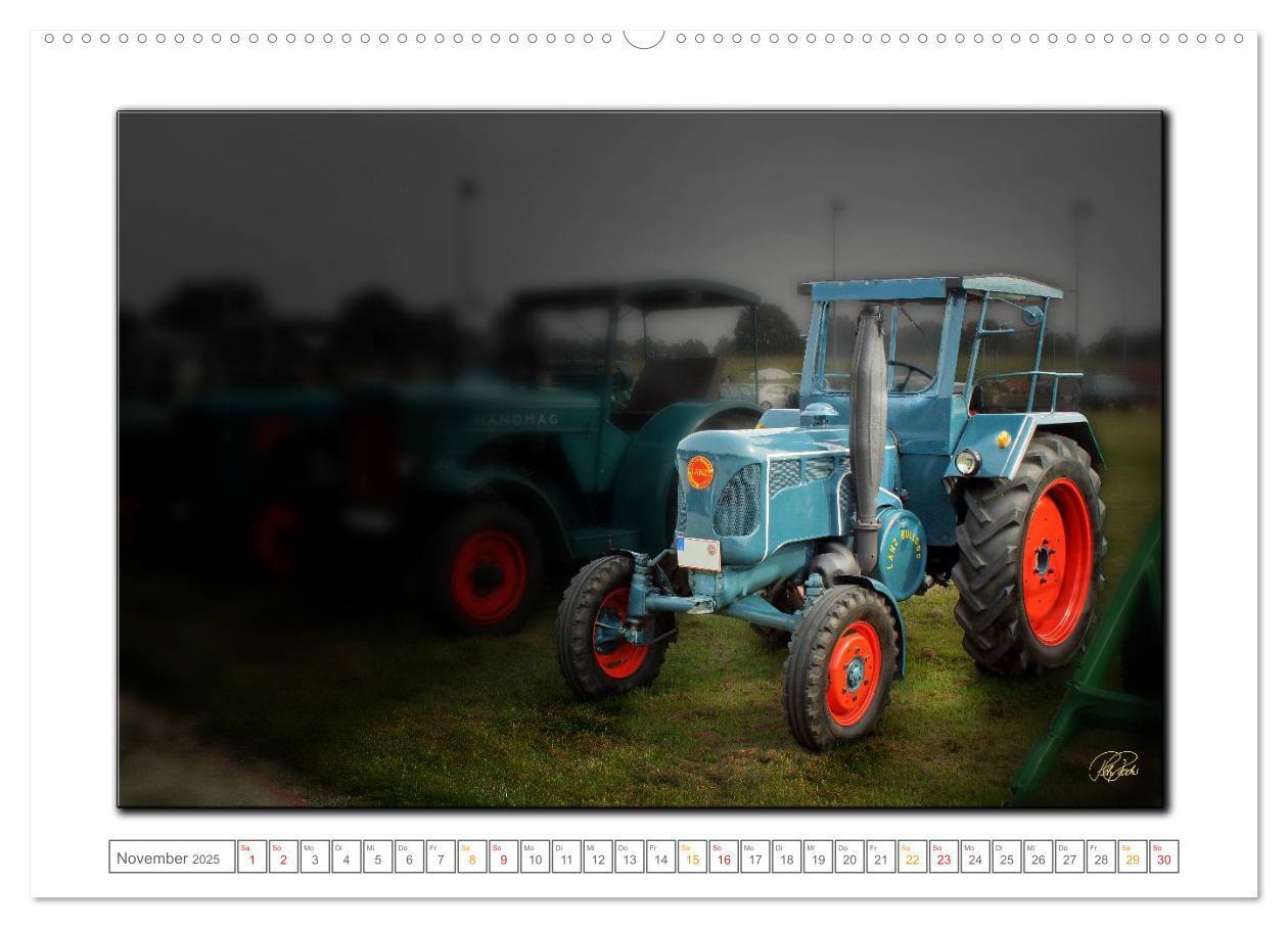 Bild: 9783435630066 | Oldtimer - Traktor Liebe (Wandkalender 2025 DIN A2 quer), CALVENDO...