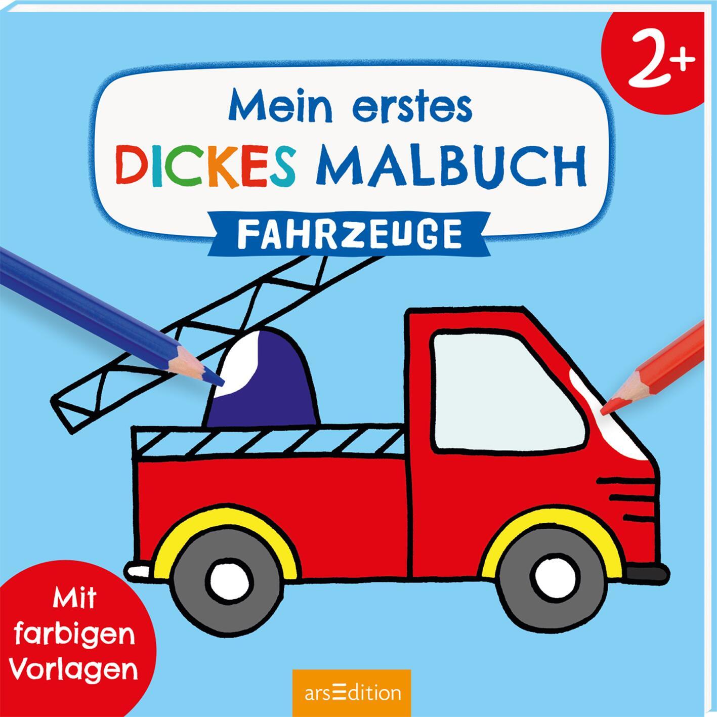 Cover: 9783845822501 | Mein erstes dickes Malbuch Fahrzeuge | Mit farbigen Vorlagen | Buch