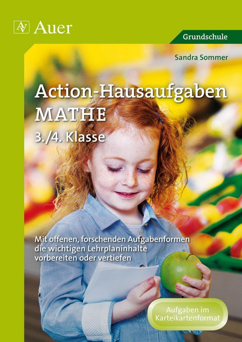 Cover: 9783403069188 | Action-Hausaufgaben Mathe 3+4 | Sandra Sommer | Broschüre | Deutsch