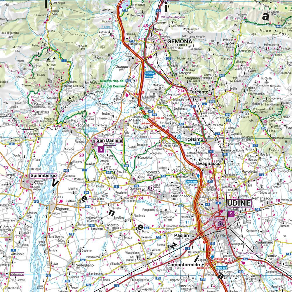 Bild: 9783707921878 | Friaul-Julisch Venetien, Straßen- und Freizeitkarte 1:150.000,...