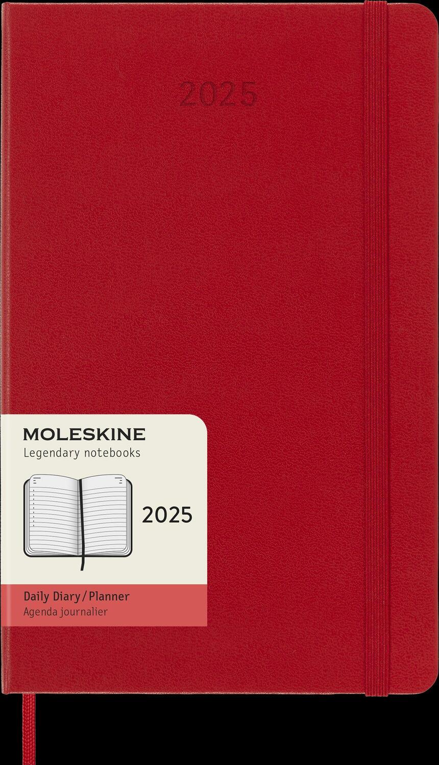 Bild: 8056999270148 | Moleskine 12 Monate Tageskalender 2025, Large/A5, 1 Tag = 1 Seite,...