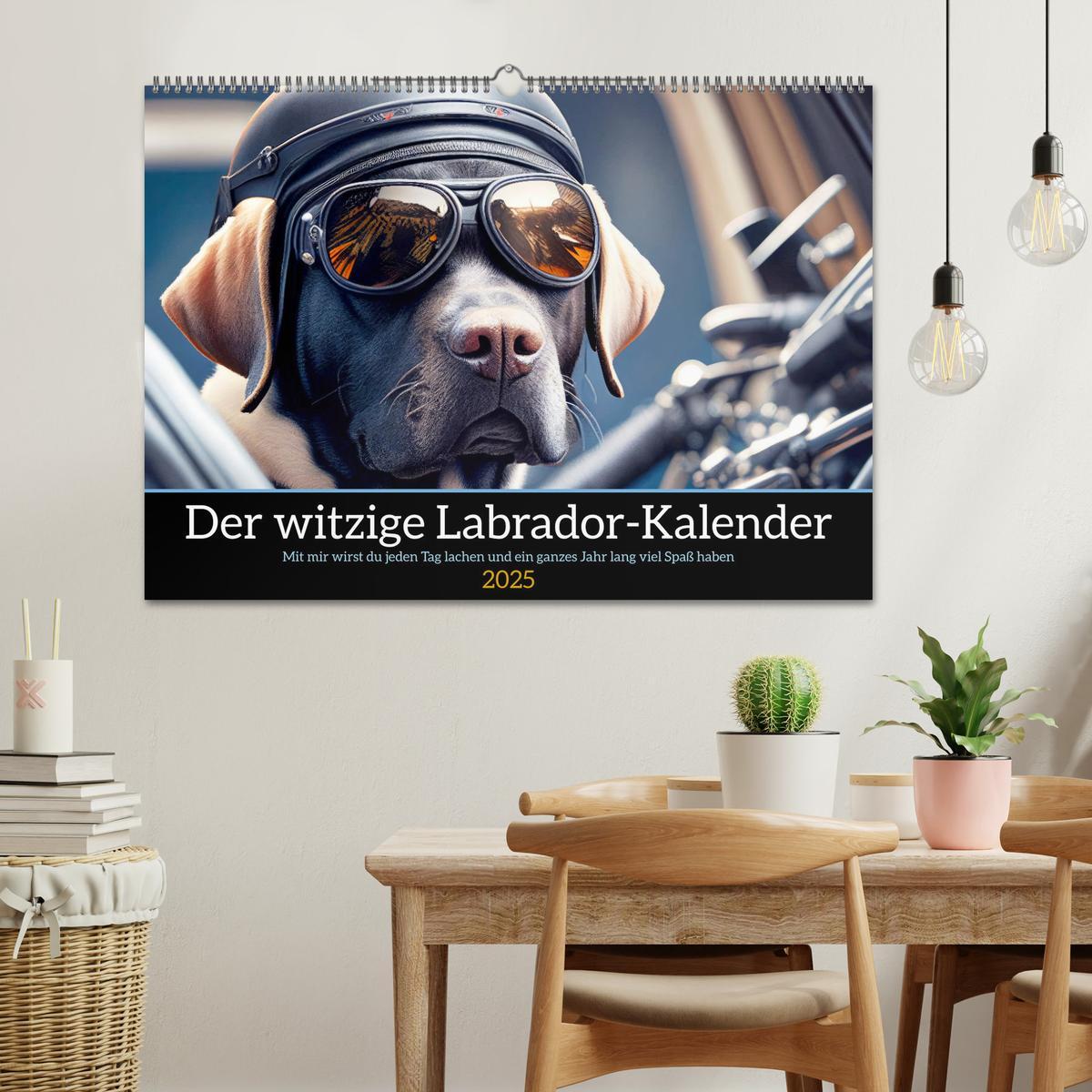 Bild: 9783435367535 | Der witzige Labrador-Kalender (Wandkalender 2025 DIN A2 quer),...