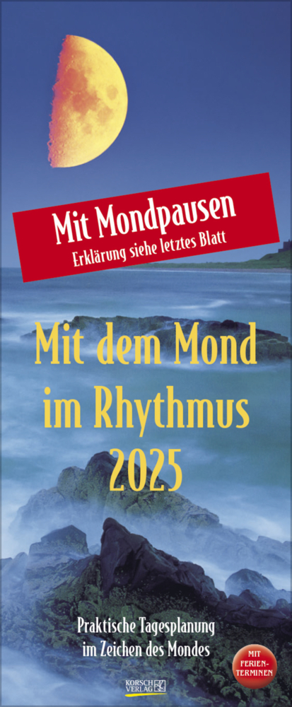 Cover: 9783731876267 | Mond-Planer 2025 | Korsch Verlag | Kalender | Spiralbindung | 13 S.