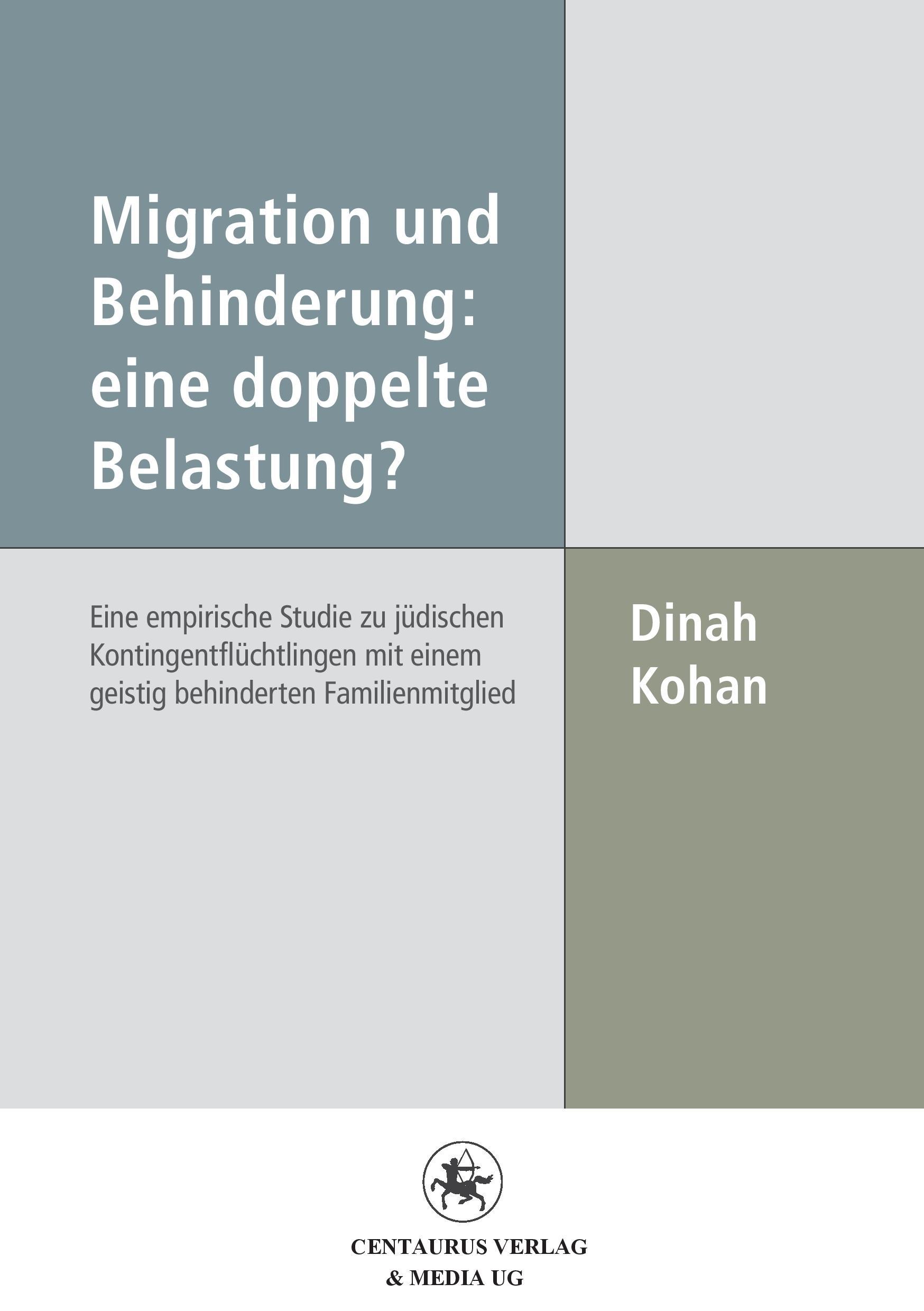 Cover: 9783862260447 | Migration und Behinderung: eine doppelte Belastung? | Dinah Kohan | v