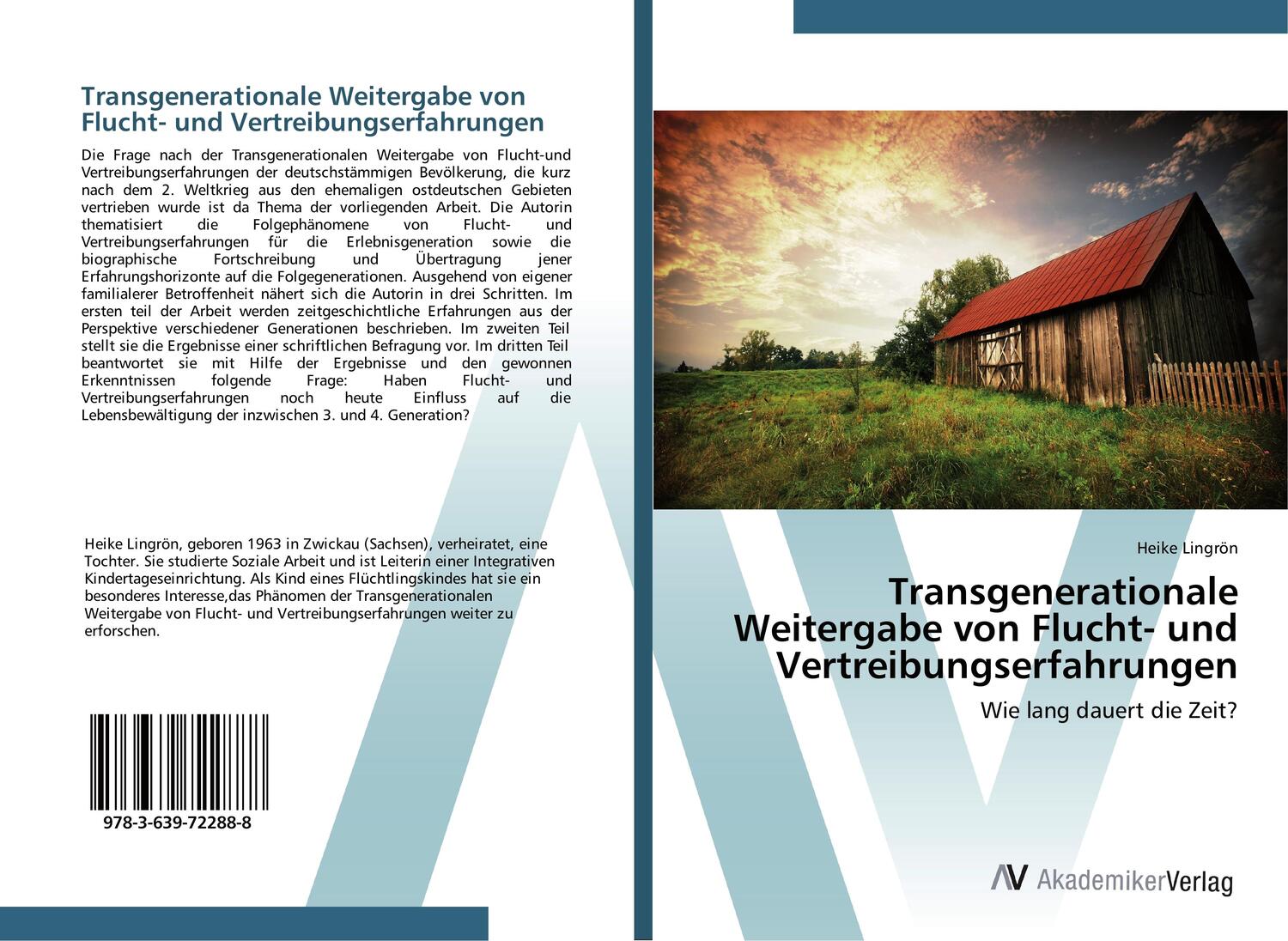 Cover: 9783639722888 | Transgenerationale Weitergabe von Flucht- und Vertreibungserfahrungen