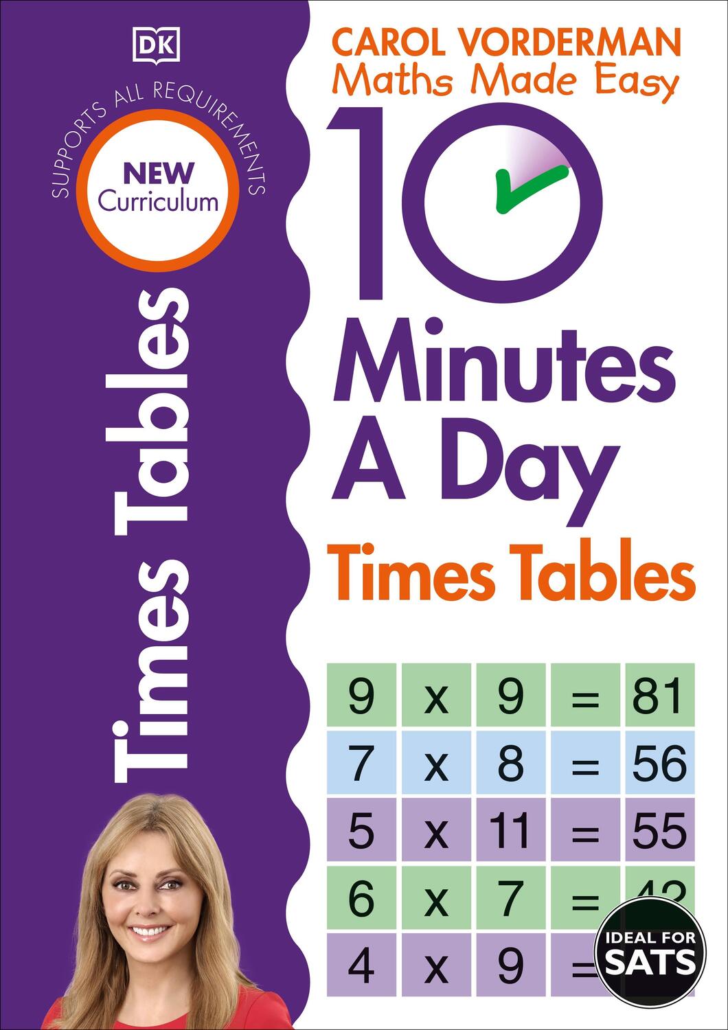 Cover: 9781409341406 | 10 Minutes A Day Times Tables, Ages 9-11 (Key Stage 2) | Vorderman