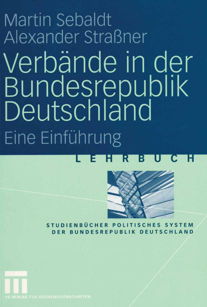 Cover: 9783531135434 | Verbände in der Bundesrepublik Deutschland | Eine Einführung | Buch
