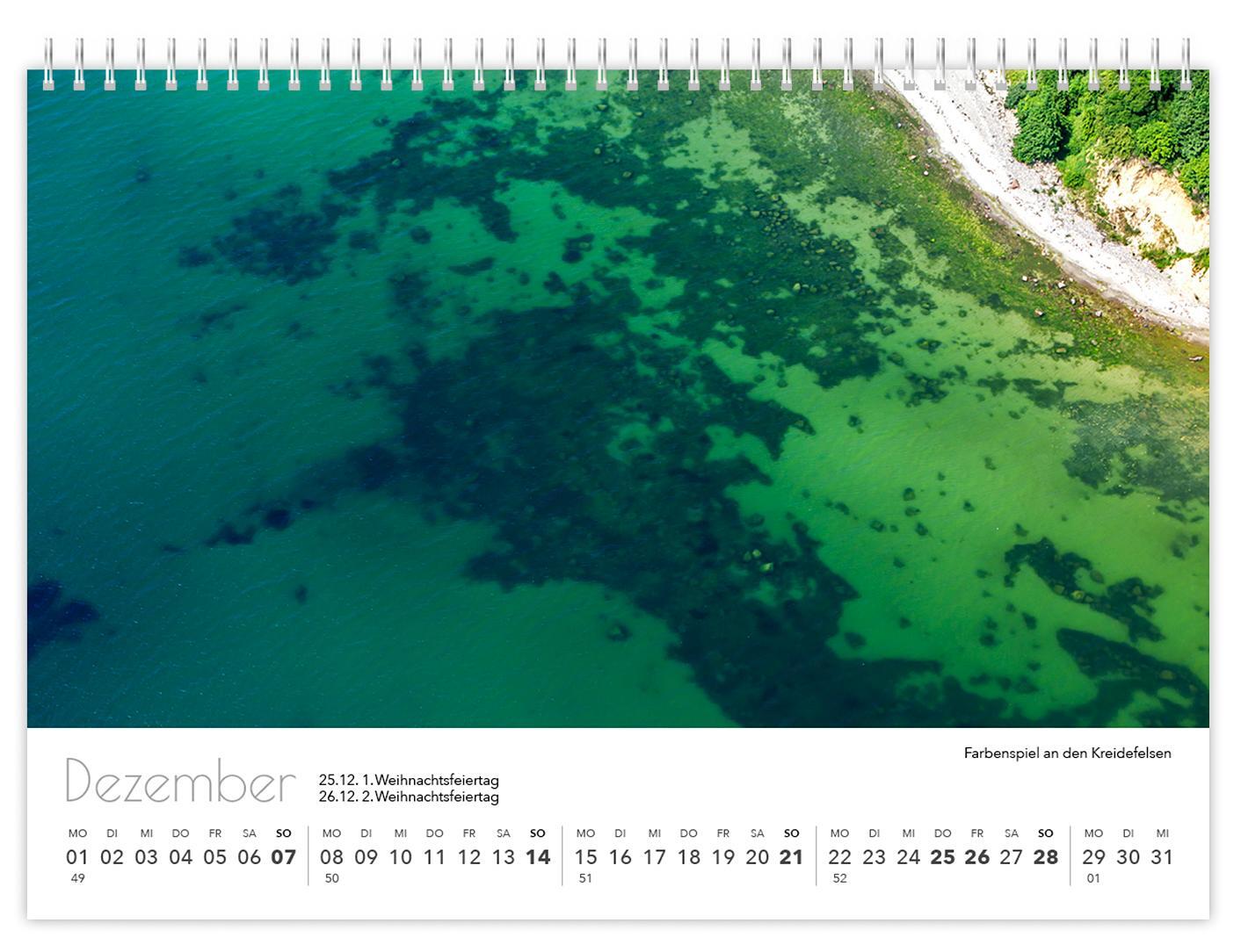 Bild: 9783910680845 | Kalender Rügen Luftaufnahmen kompakt 2025 | K4 Verlag (u. a.) | 2025