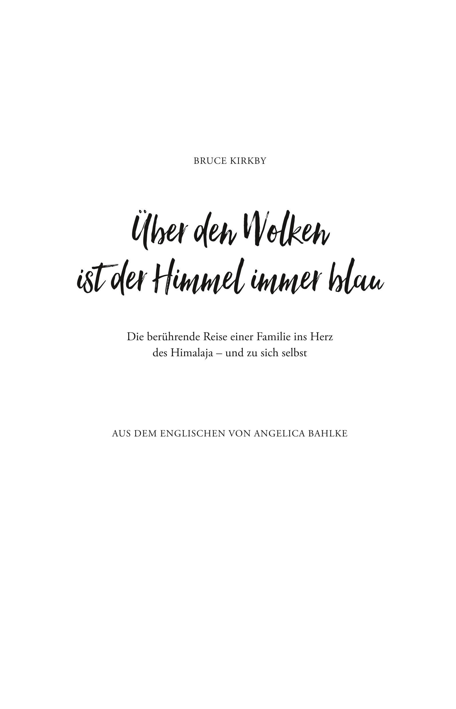 Bild: 9783846408568 | Über den Wolken ist der Himmel immer blau | Bruce Kirkby | Taschenbuch