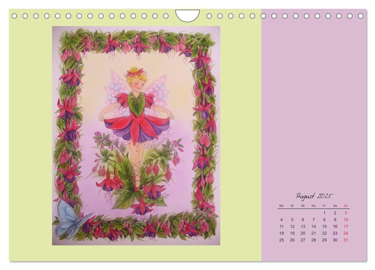 Bild: 9783435550296 | Blumen Elfen (Wandkalender 2025 DIN A4 quer), CALVENDO Monatskalender