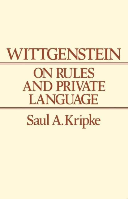 Cover: 9780631135210 | Wittgenstein on Rules and Private Language | An Elementary Exposition