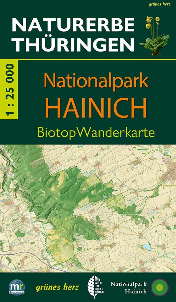 Cover: 9783866369467 | Wanderkarte Nationalpark Hainich | BiotopWanderkarte | (Land-)Karte