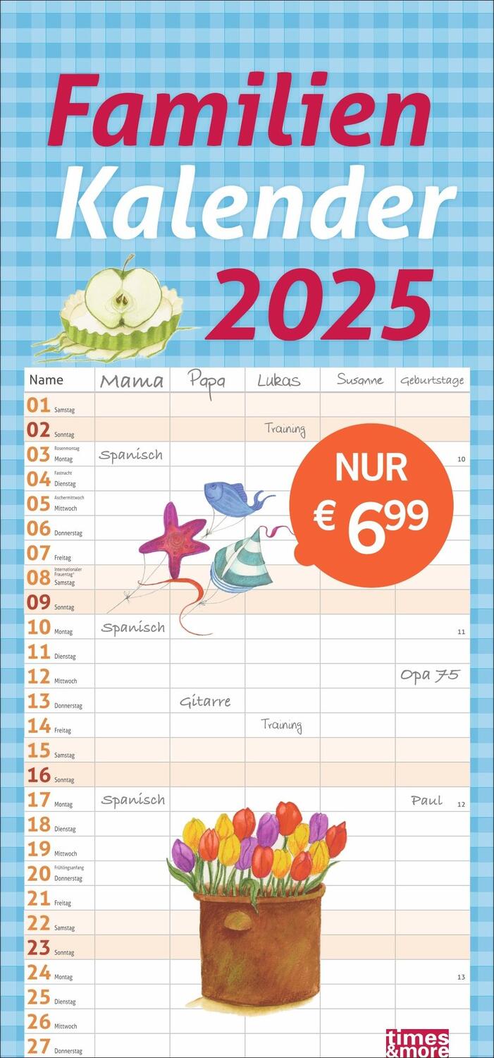 Cover: 9783756406739 | Maren Schaffner Familienplaner 2025 | Kalender | Spiralbindung | 13 S.