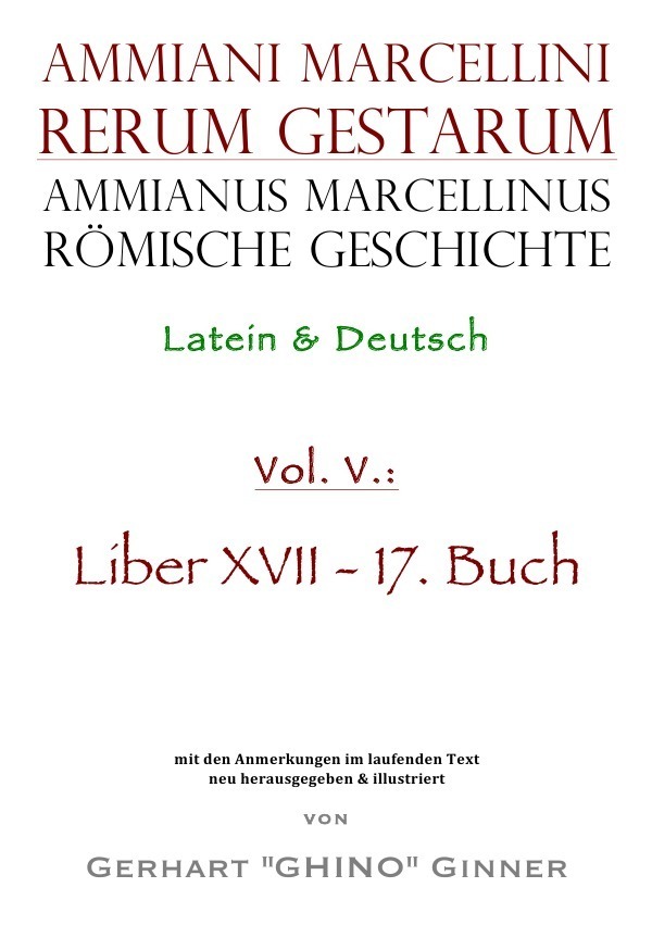 Cover: 9783748504252 | Ammianus Marcellinus römische Geschichte V | Ammianus Marcellinus
