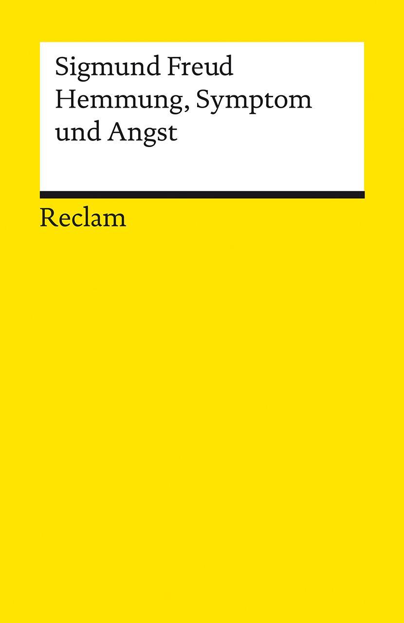Cover: 9783150196915 | Hemmung, Symptom und Angst | Sigmund Freud | Taschenbuch | Broschiert