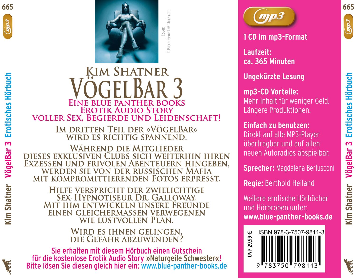 Rückseite: 9783750798113 | VögelBar 3 Erotik Audio Story Erotisches Hörbuch MP3CD | Kim Shatner