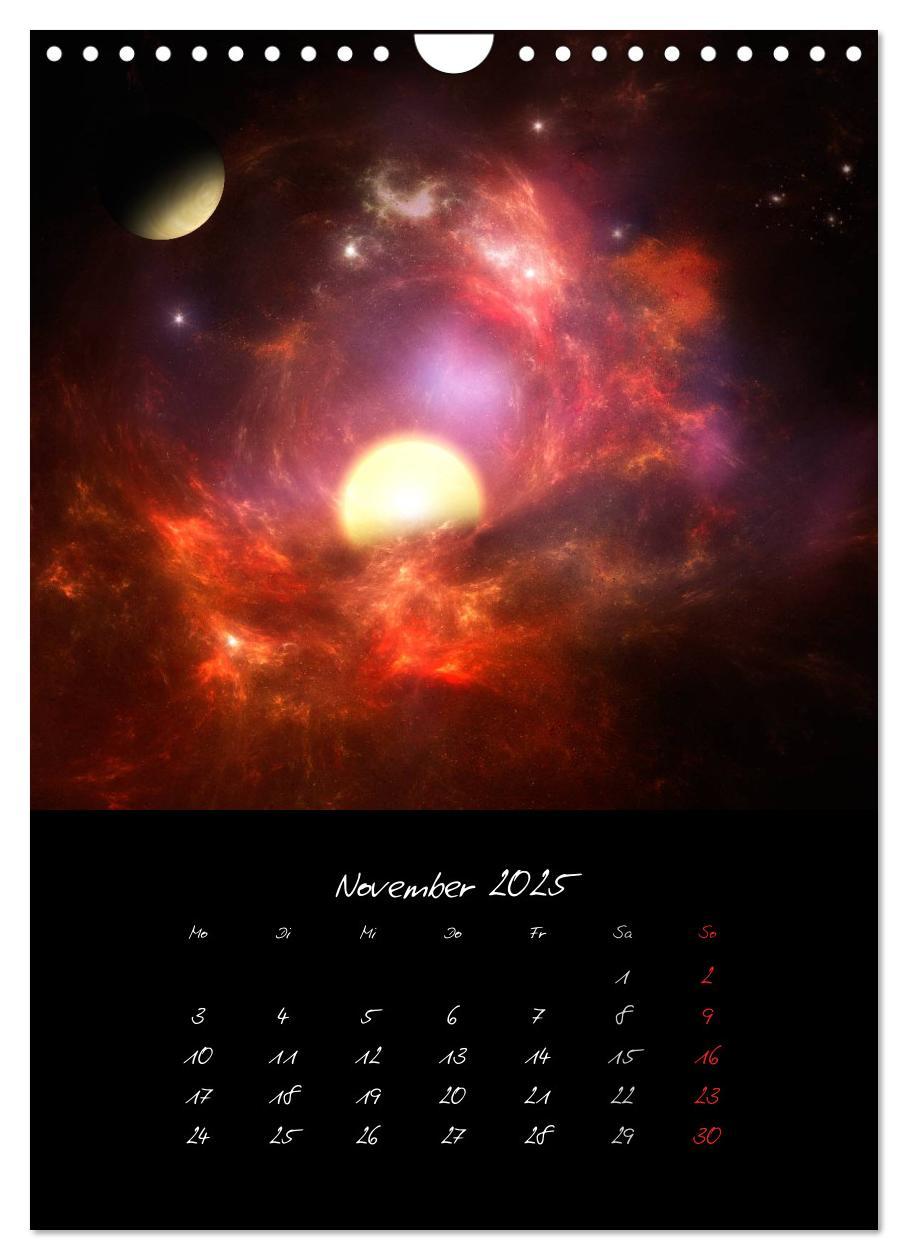 Bild: 9783457033951 | Die große Reise in dem Universum (Wandkalender 2025 DIN A4 hoch),...