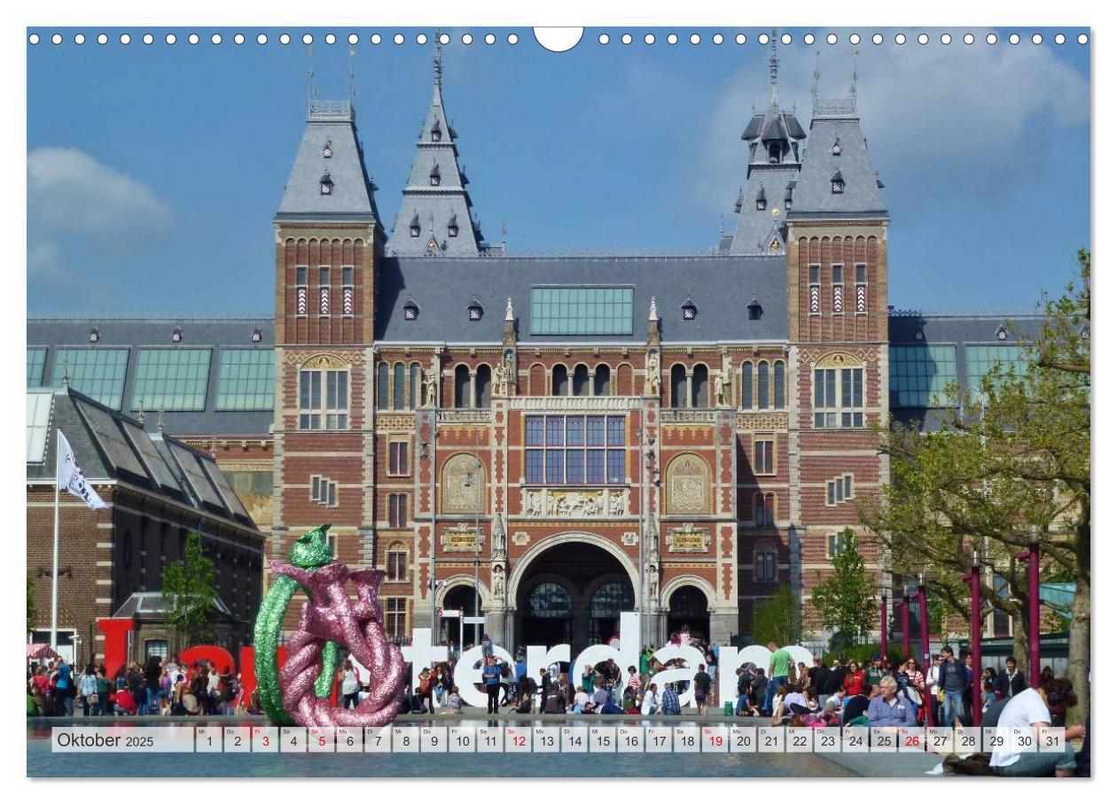 Bild: 9783435805945 | Amsterdam (Wandkalender 2025 DIN A3 quer), CALVENDO Monatskalender