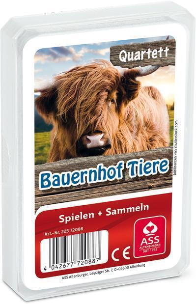 Cover: 4042677720887 | Tier-Quartett - Bauernhof Tiere | Spielkartenfabrik Altenburg GmbH