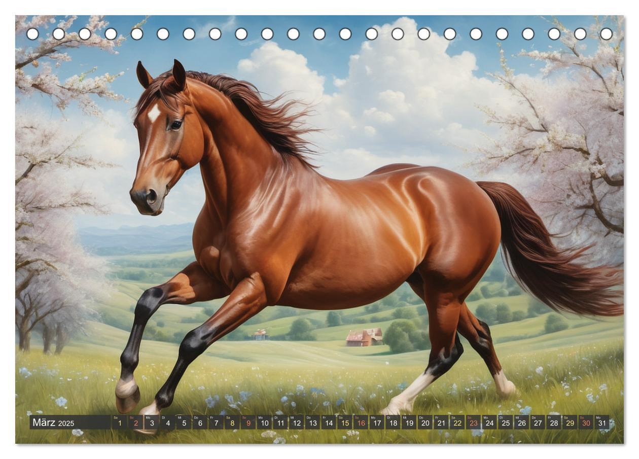 Bild: 9783457171042 | Schöne wilde Mustangs (Tischkalender 2025 DIN A5 quer), CALVENDO...