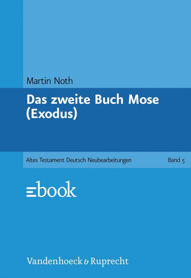 Cover: 9783525511152 | Das zweite Buch Mose | Martin Noth | Taschenbuch | 230 S. | Deutsch
