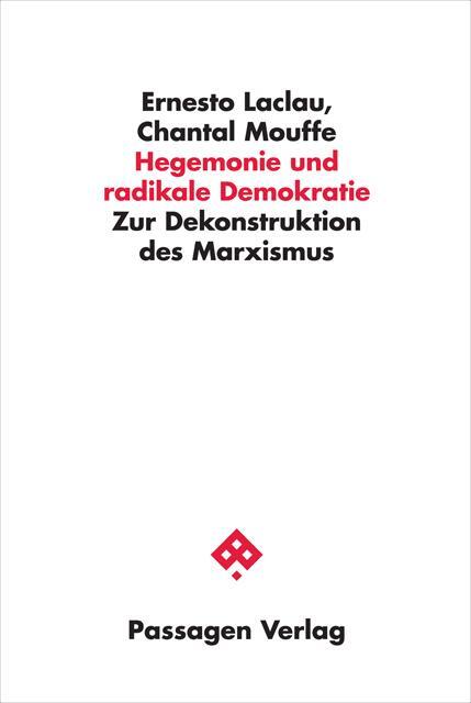 Cover: 9783709203699 | Hegemonie und radikale Demokratie | Zur Dekonstruktion des Marxismus