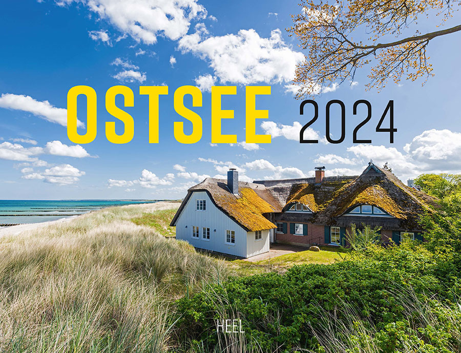 Cover: 9783966646451 | Ostsee Kalender 2024 | Eintragkalender mit 12 stimmungsvollen Motiven