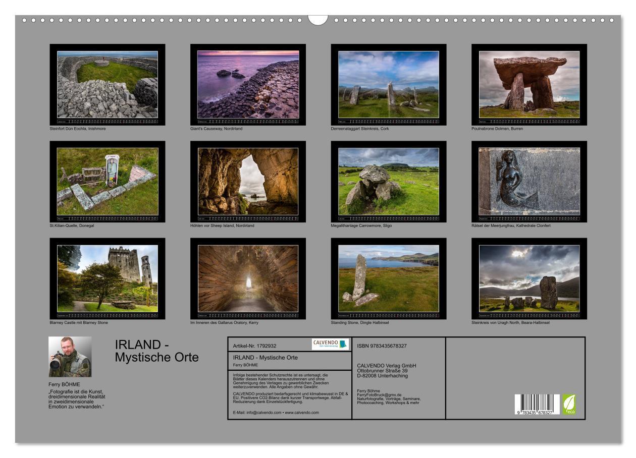 Bild: 9783435678327 | IRLAND - Mystische Orte (Wandkalender 2025 DIN A2 quer), CALVENDO...