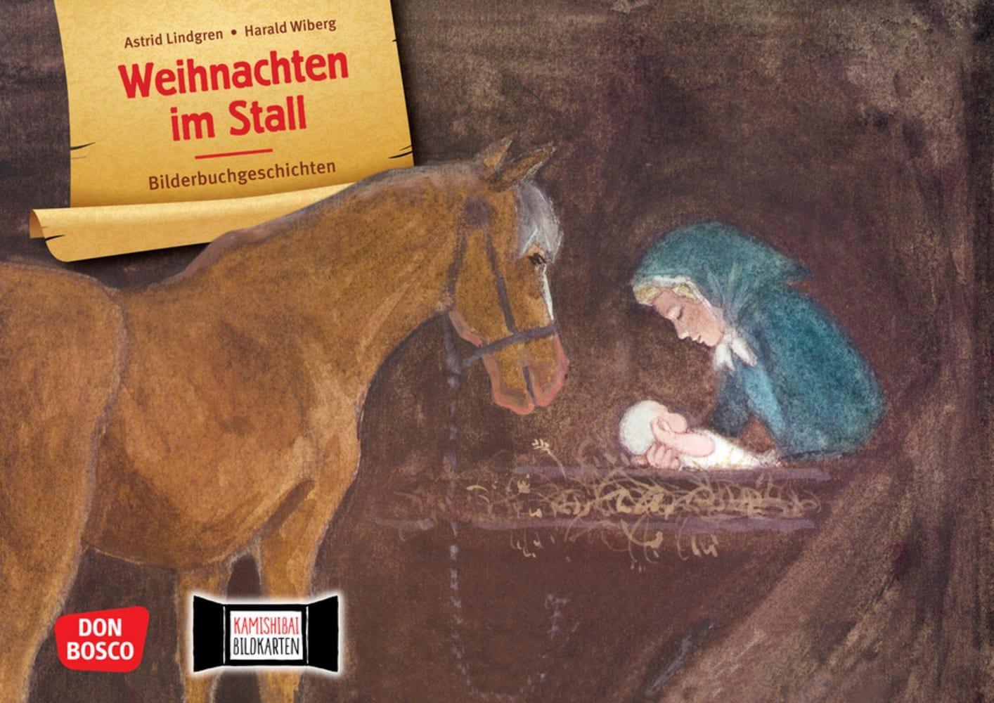 Cover: 4260694920374 | Weihnachten im Stall. Kamishibai Bildkartenset | Astrid Lindgren | Box