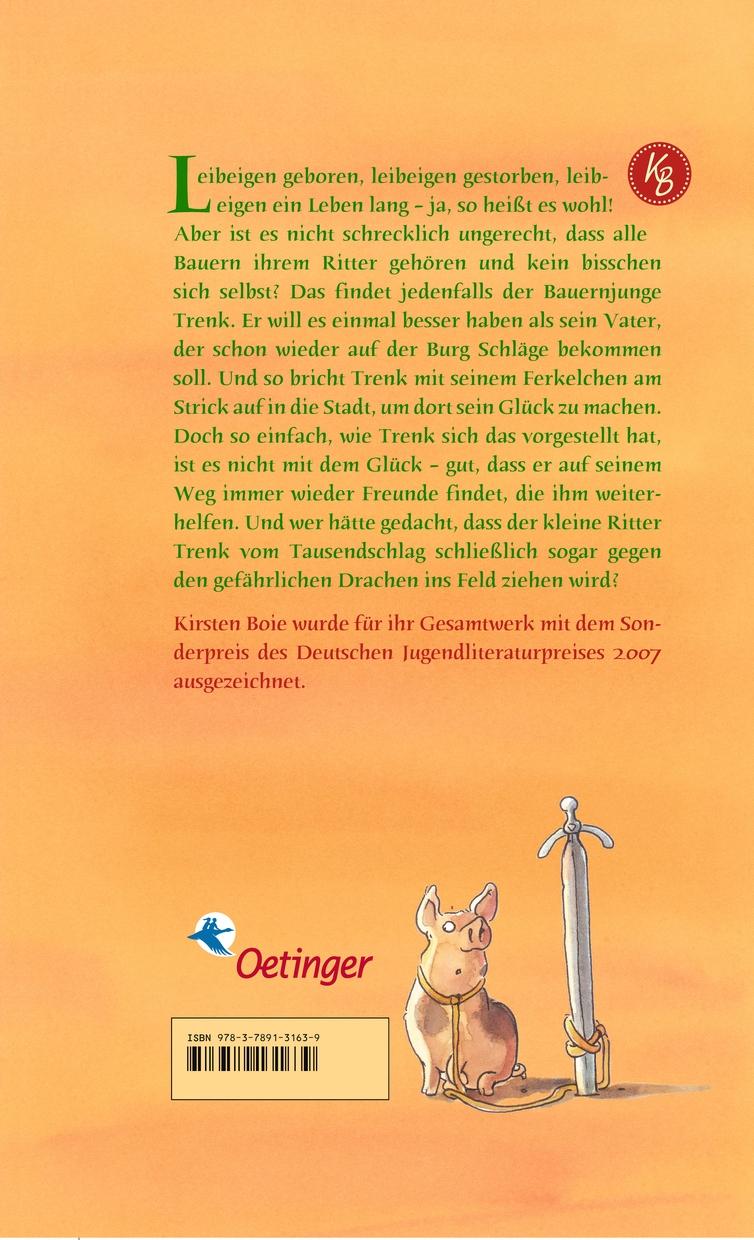 Rückseite: 9783789131639 | Der kleine Ritter Trenk | Kirsten Boie | Buch | Lesebändchen | 288 S.