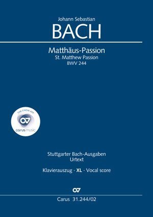 Cover: 9790007187873 | Matthäus-Passion (Klavierauszug XL) | Johann Sebastian Bach | Buch