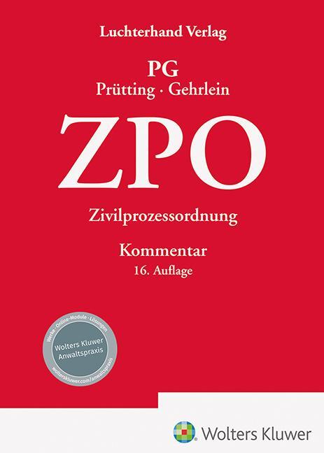 Cover: 9783472098300 | ZPO Kommentar | Zivilprozessordnung - Kommentar | Gehrlein (u. a.)