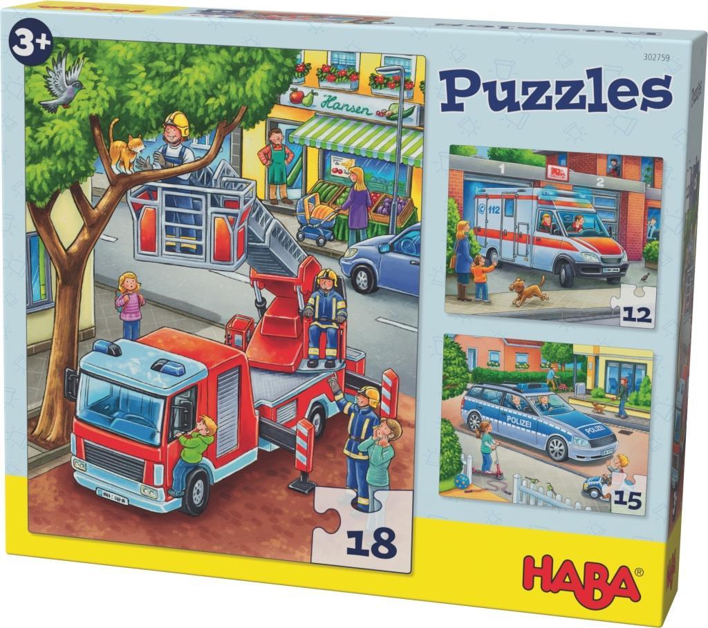 Cover: 4010168226101 | Puzzles Polizei, Feuerwehr &amp; Co. 3 Motive | Joachim Krause | Spiel