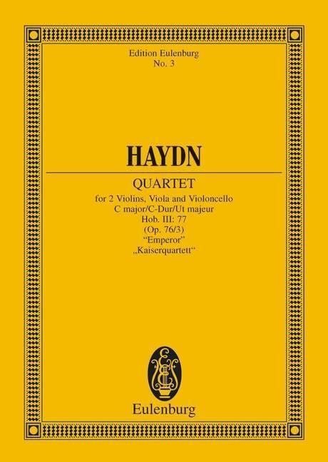 Cover: 9783795761103 | Streichquartett C-Dur, Kaiserquartett | Joseph Haydn | Broschüre