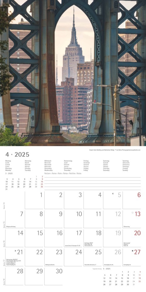 Bild: 4251732340933 | Alpha Edition - New York 2025 Broschürenkalender, 30x30cm,...