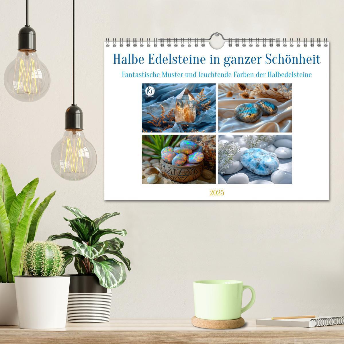 Bild: 9783457130933 | Halbe Edelsteine in ganzer Schönheit (Wandkalender 2025 DIN A4...