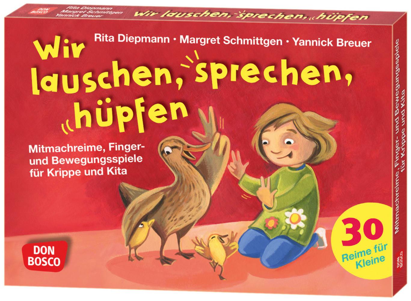 Cover: 4260694920442 | Wir lauschen, sprechen, hüpfen | Rita Diepmann (u. a.) | Box | 32 S.