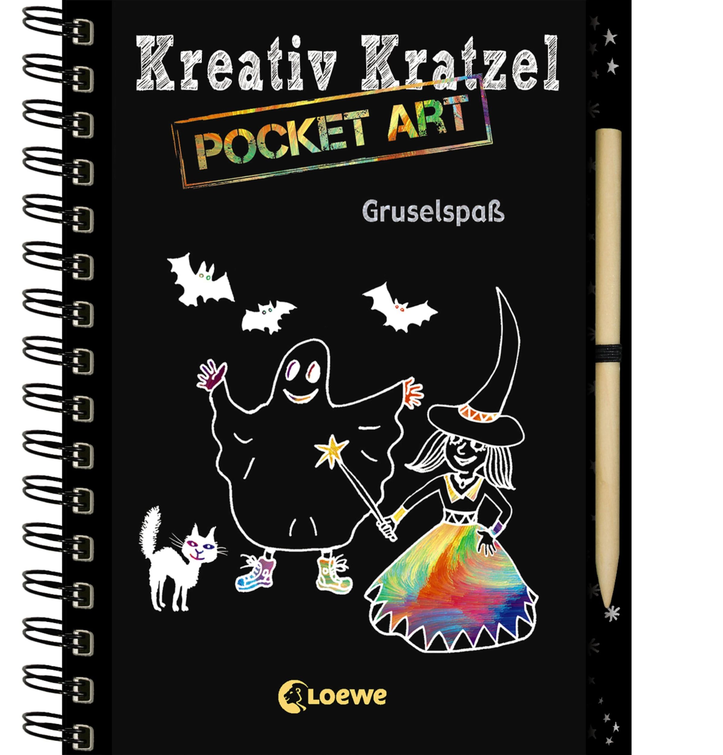 Cover: 9783785583418 | Kreativ-Kratzel Pocket Art: Gruselspaß | Bianca Schaalburg | Buch