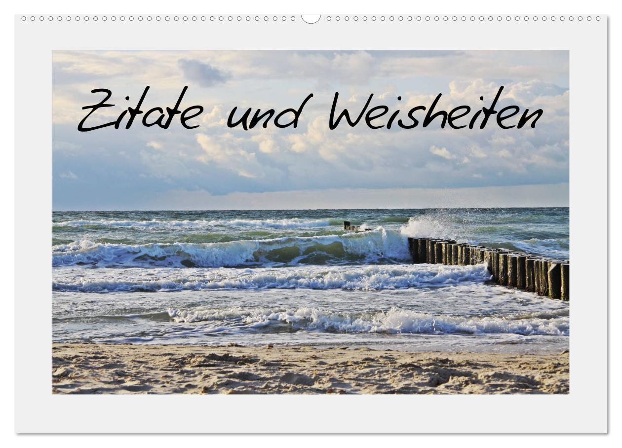 Cover: 9783435297573 | Zitate und Weisheiten (Wandkalender 2025 DIN A2 quer), CALVENDO...