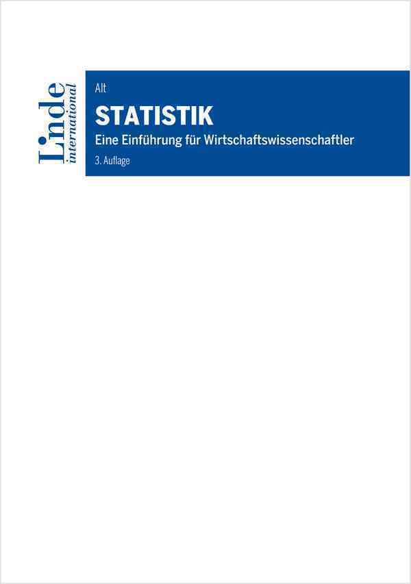 Cover: 9783714303445 | Statistik | Eine Einführung für Wirtschaftswissenschaftler | Alt