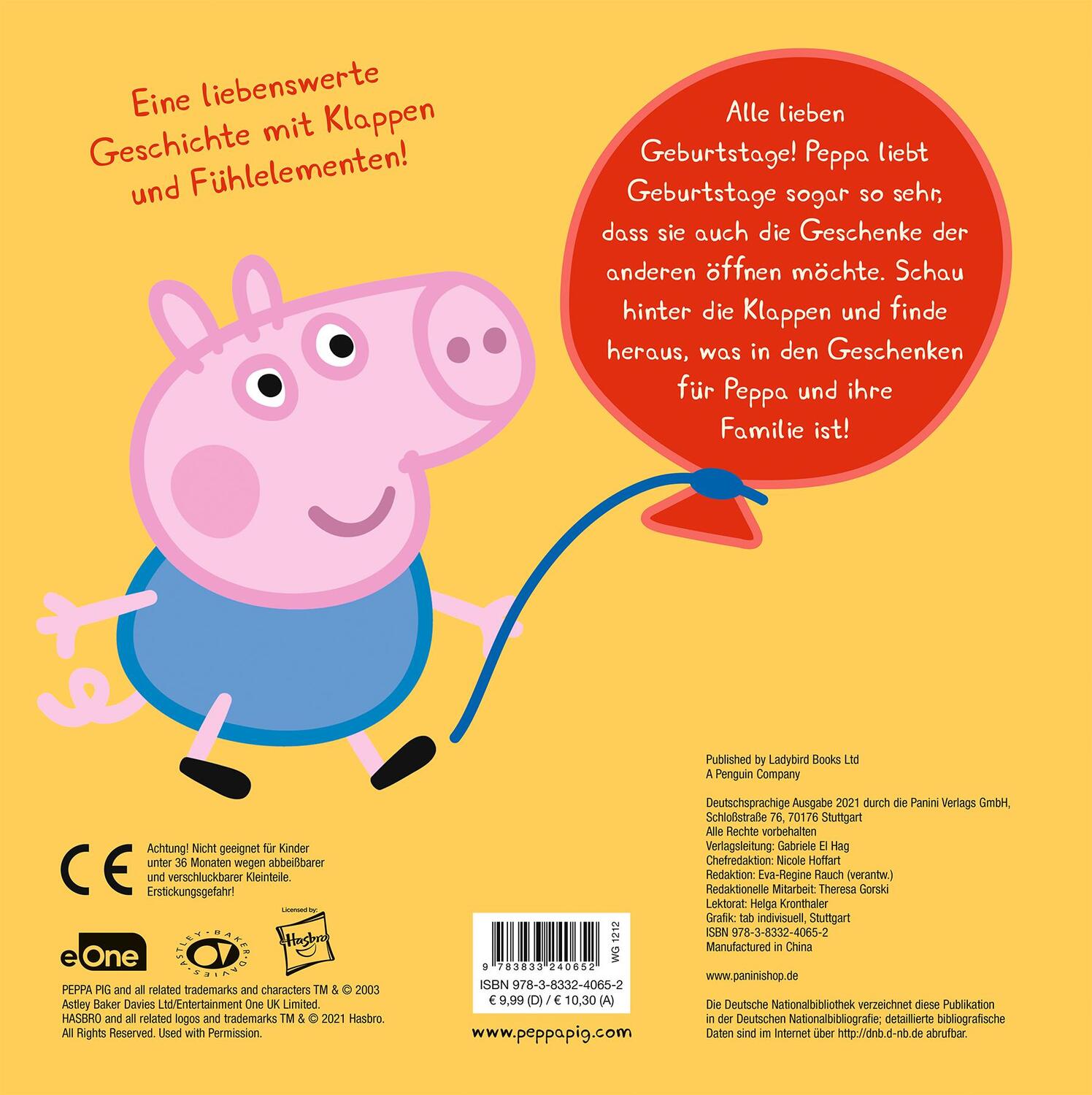 Rückseite: 9783833240652 | Peppa Pig: Peppa feiert Geburtstag | Buch | 10 S. | Deutsch | 2021