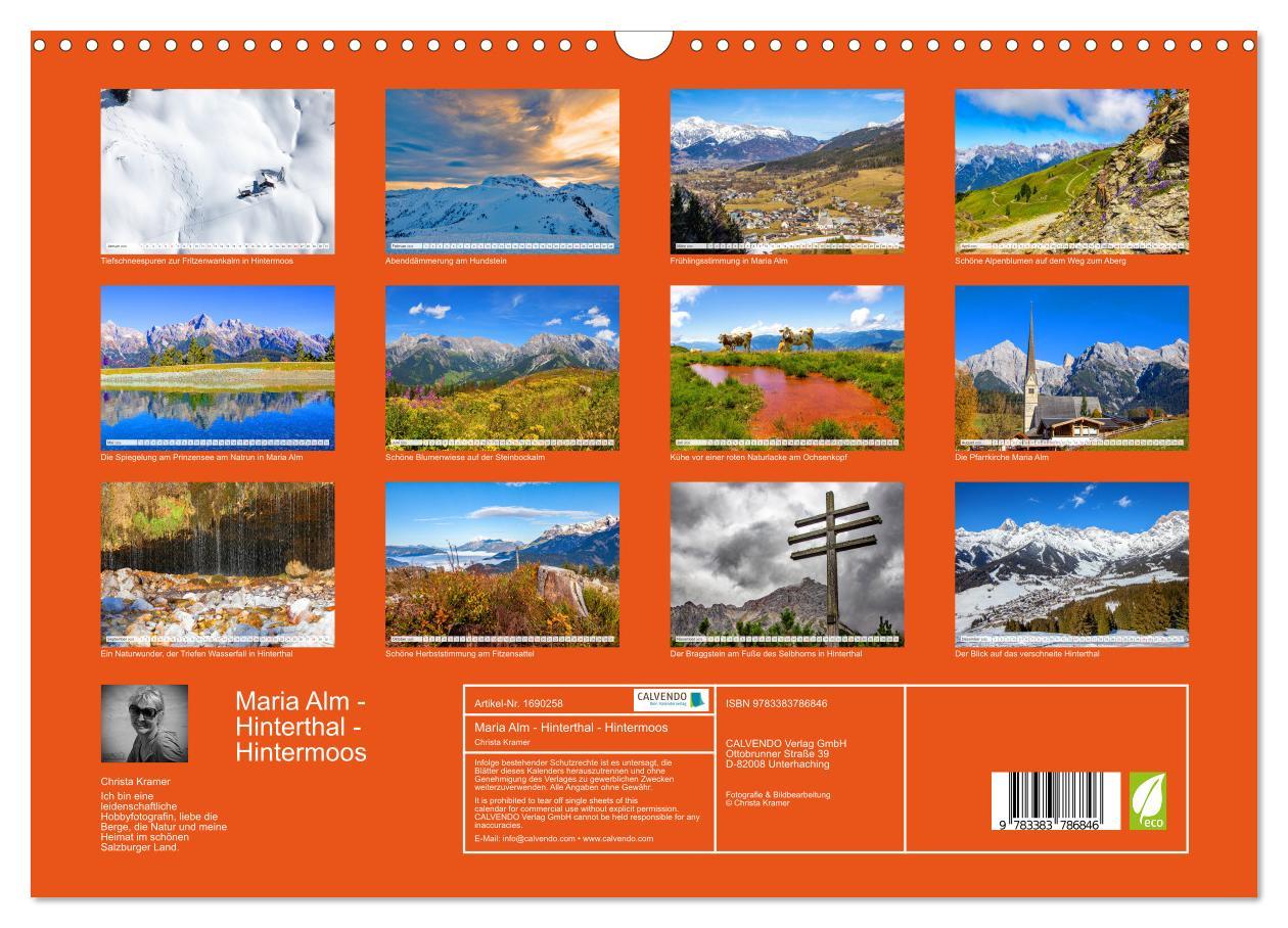 Bild: 9783383786846 | Maria Alm - Hinterthal - Hintermoos (Wandkalender 2025 DIN A3...