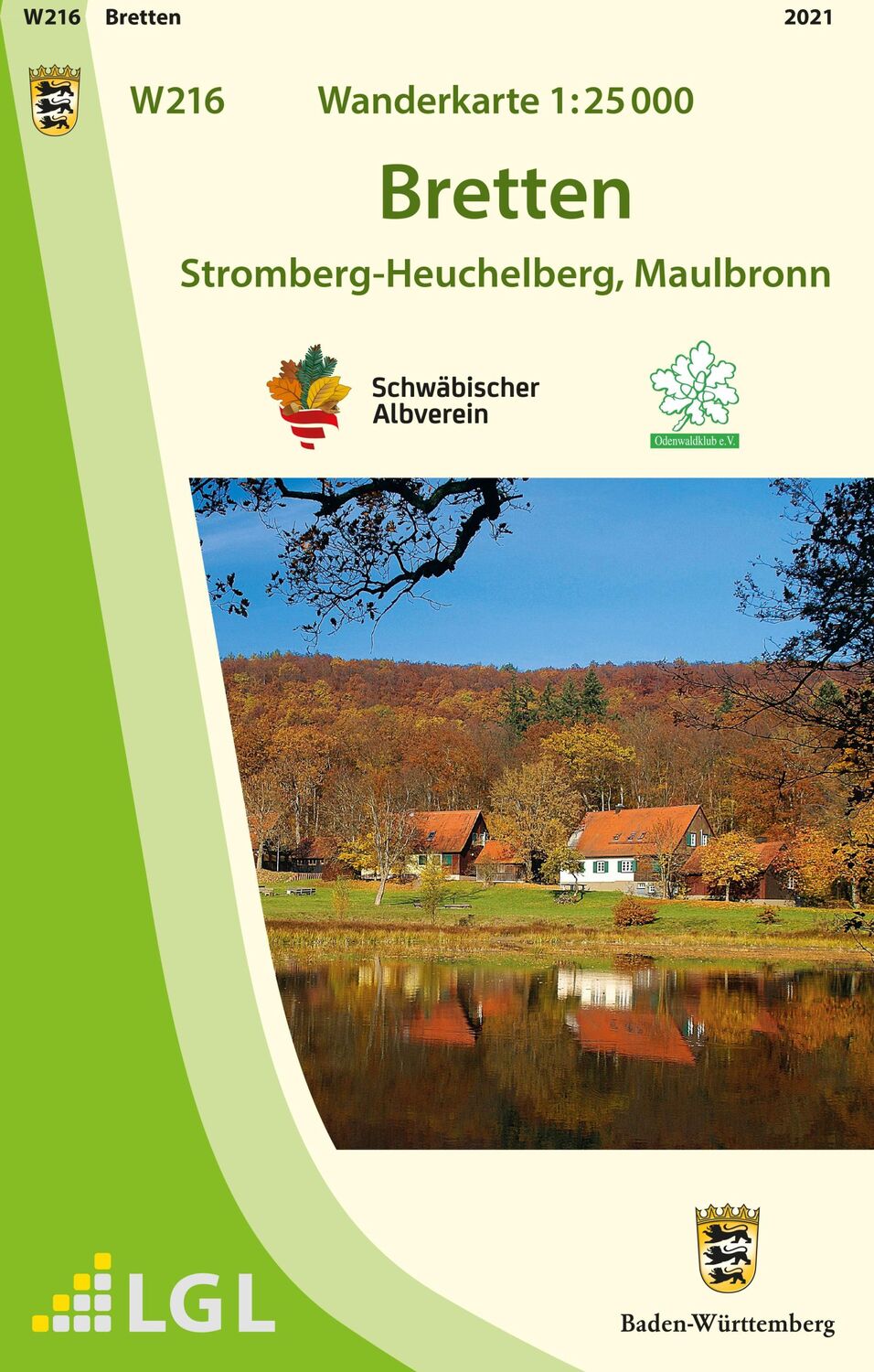 Cover: 9783863984427 | W216 Wanderkarte 1:25 000 Bretten | Stromberg-Heuchelberg, Maulbronn